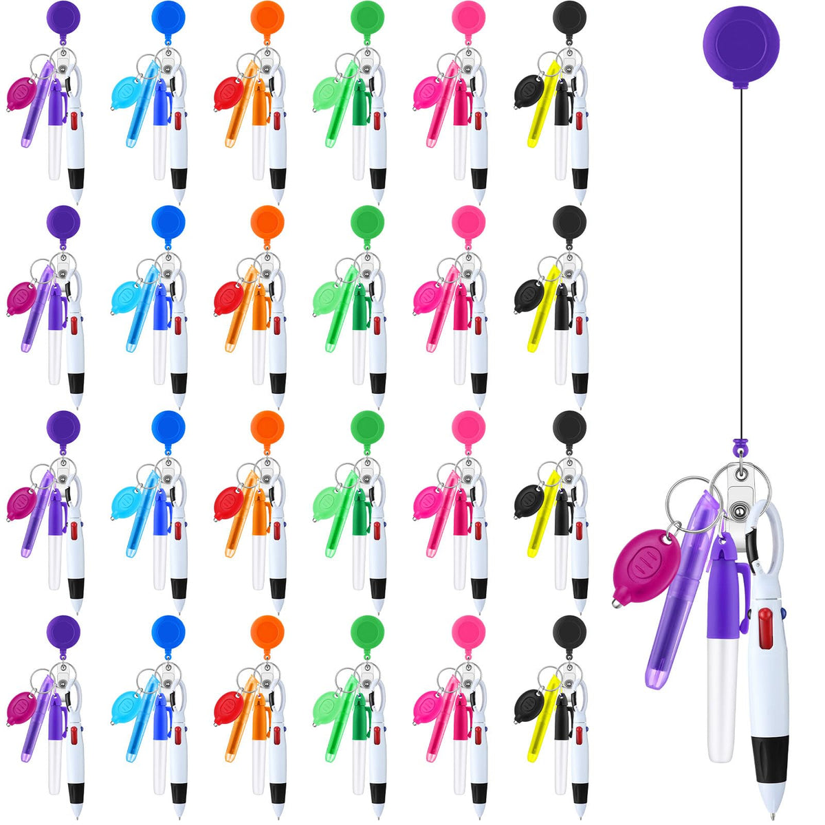 Handepo 80 Pcs Nurse Pen Gift Set Mini Pens for Badge Reel