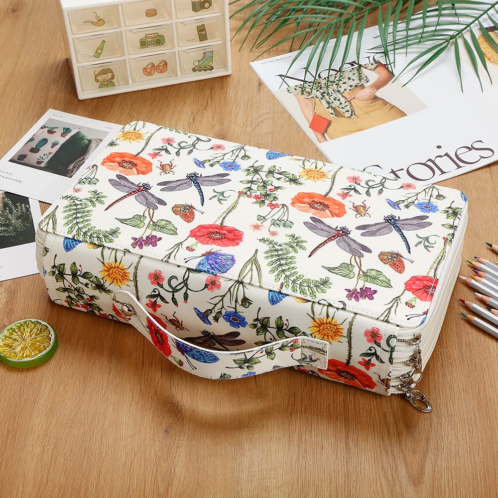 Lbxgap 300 Slots Colored Pencil Case Organizer, 4 Layer Bag