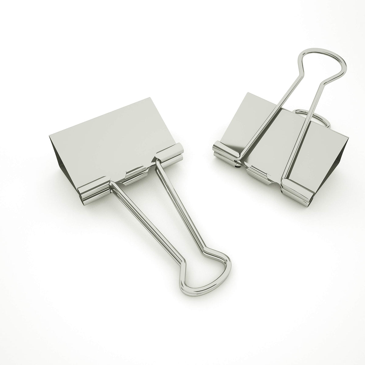 [8-PCS] Silver Large Binder Clips, Jumbo Metal Clamp 2" / 50 mm (Silver, 8-PCS)