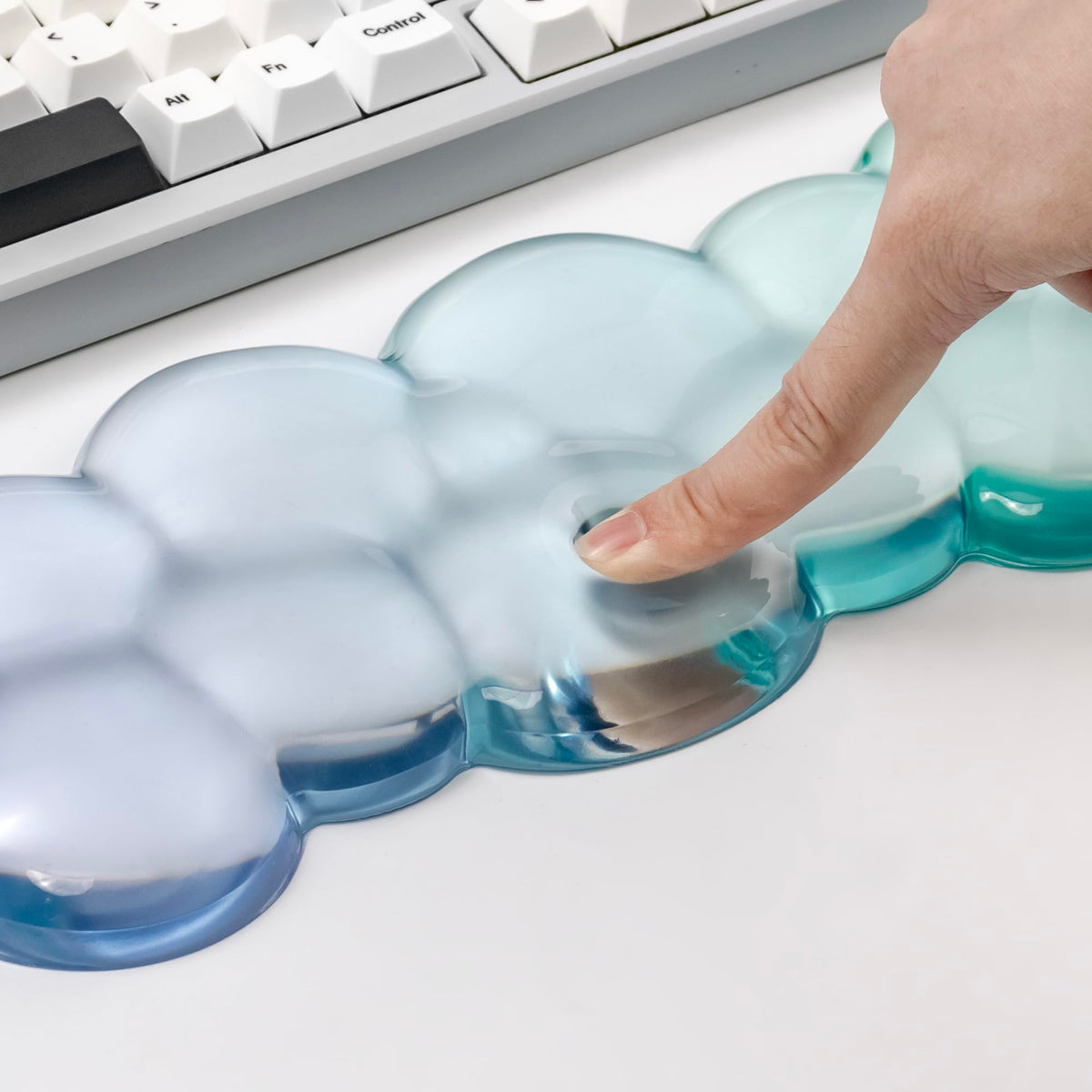 Gel Keyboard and Mouse Wrist Rest Set,Cloud Wrist Pad for Computer Keyboard