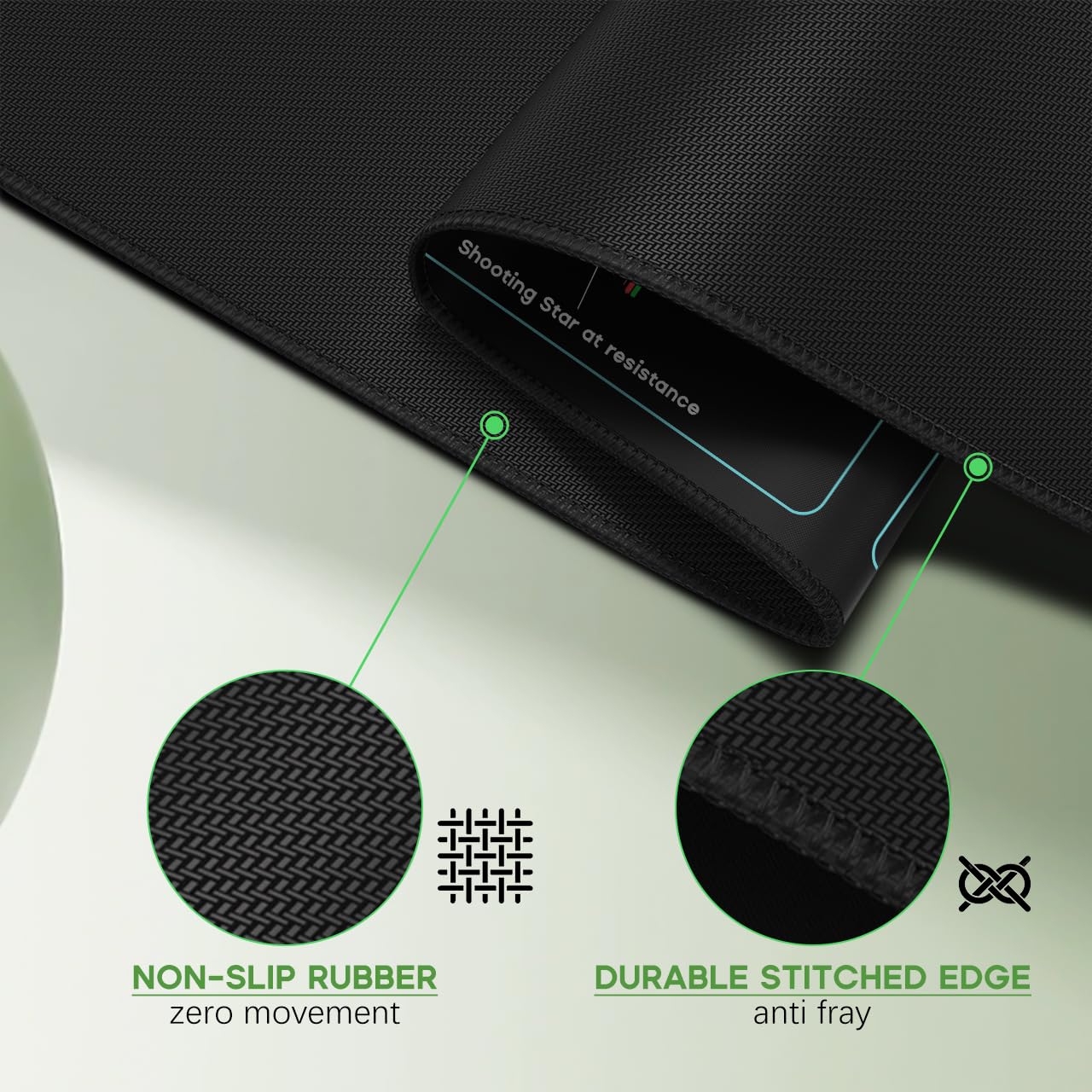 JIKIOU Stock Market Invest Day Trader Trading Mouse Pad with Stitched Edges
