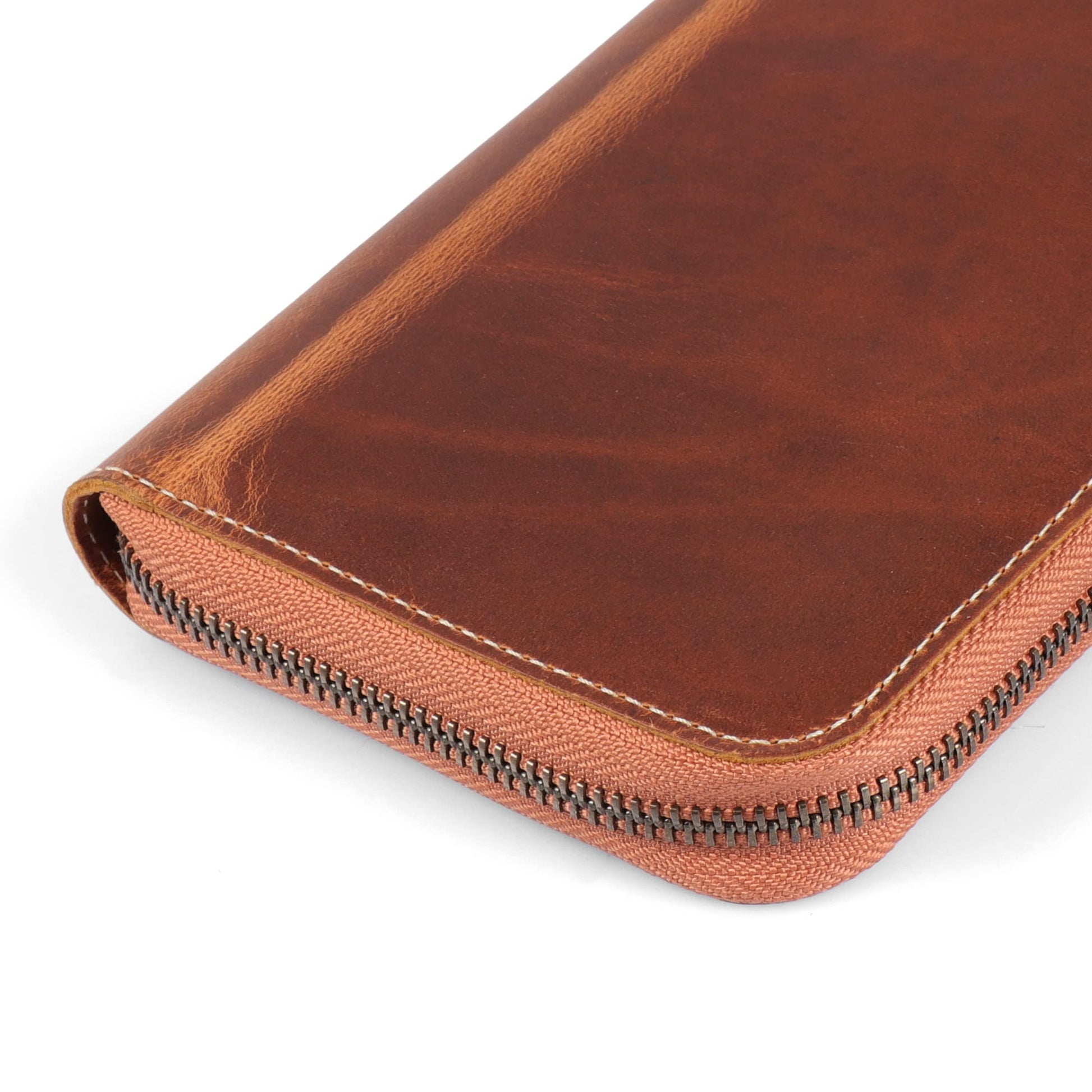 Londo Genuine Leather Padfolio – Portfolio Folder with Pencil Holder, Notepad & Zipper Closure for