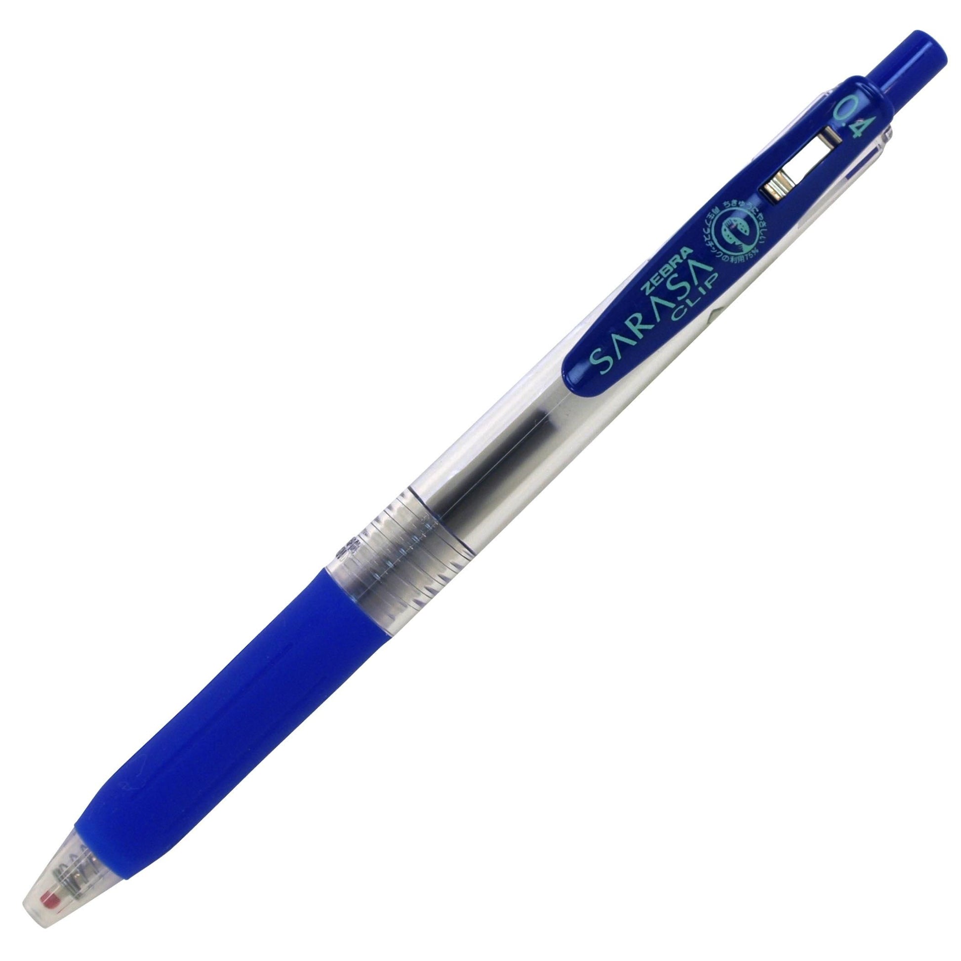 Zebra B-JJS15-BL Sarasa Clip Gel Ballpoint Pen, 0.4, Blue