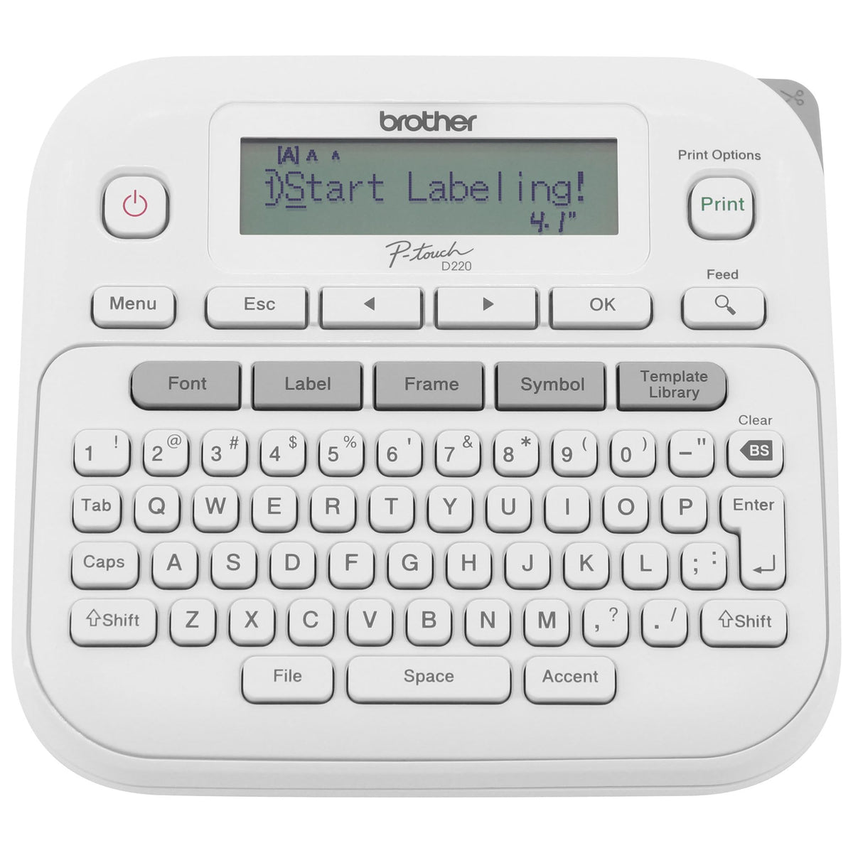 Brother P-Touch PTD220 Home/Office Everyday Label Maker | Prints TZe Label Tapes up to ~1/2 inch