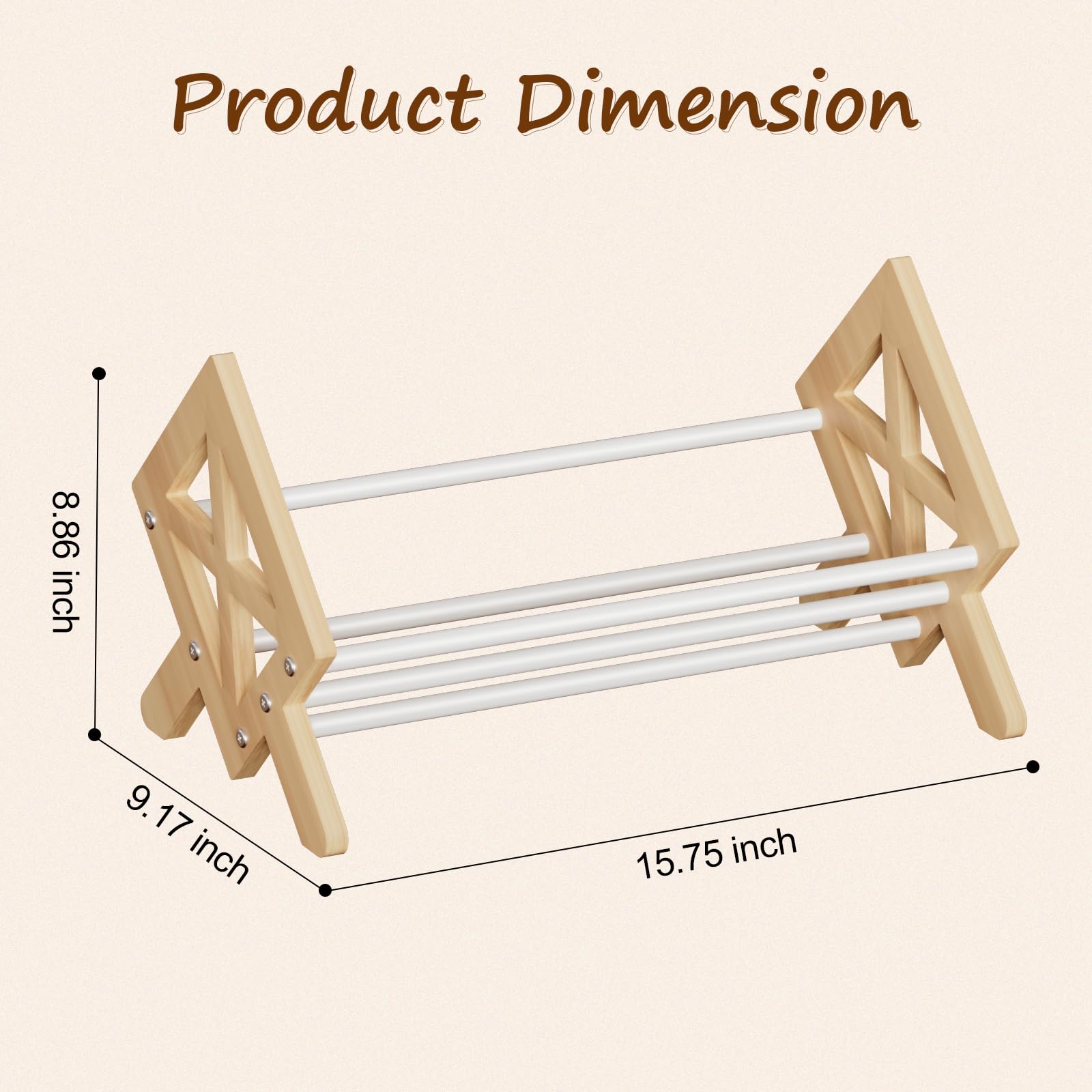 ART-GIFTREE Desktop Bookshelf Organizer, Wood Office Tabletop Book Storage Rack, Tilting Bookcase