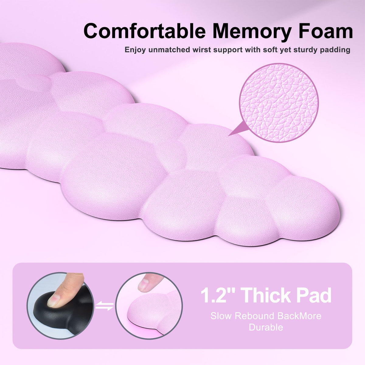 MOKURU Cloud Mouse Pad with Wrist Rest, Cloud Keyboard Wrist Rest, Mouse Pad Wrist Support