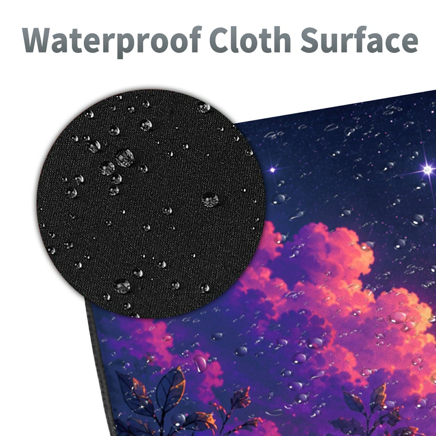 Cosmic Cowboy Frog Large Mouse Pad, 31.5 x 11.8 in Extended Desk Mat