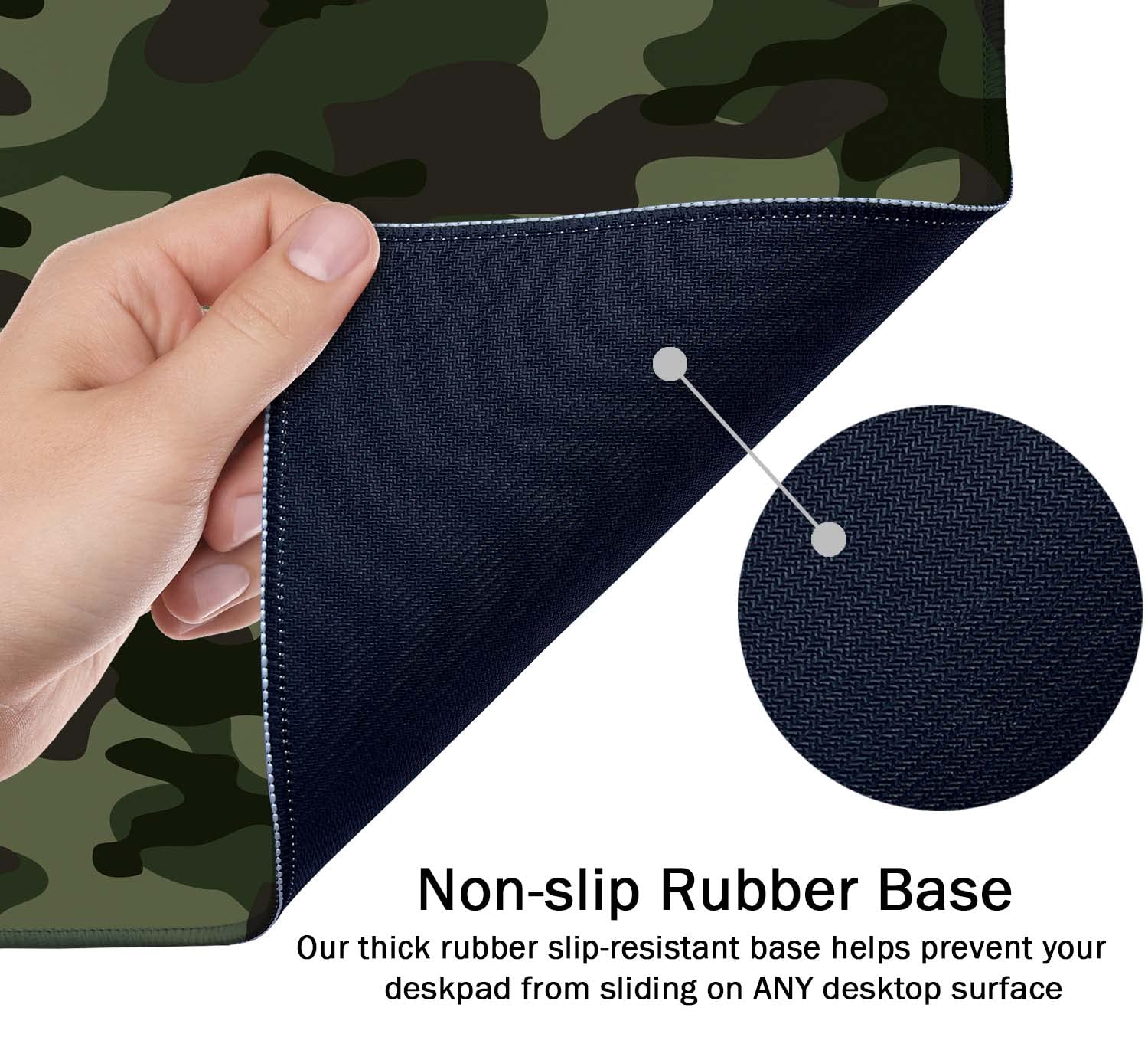 SSOIU Extended Gaming Mouse Pad (35.5x15.7 in), Large Non-Slip Rubber Base Mousepad with Stitched