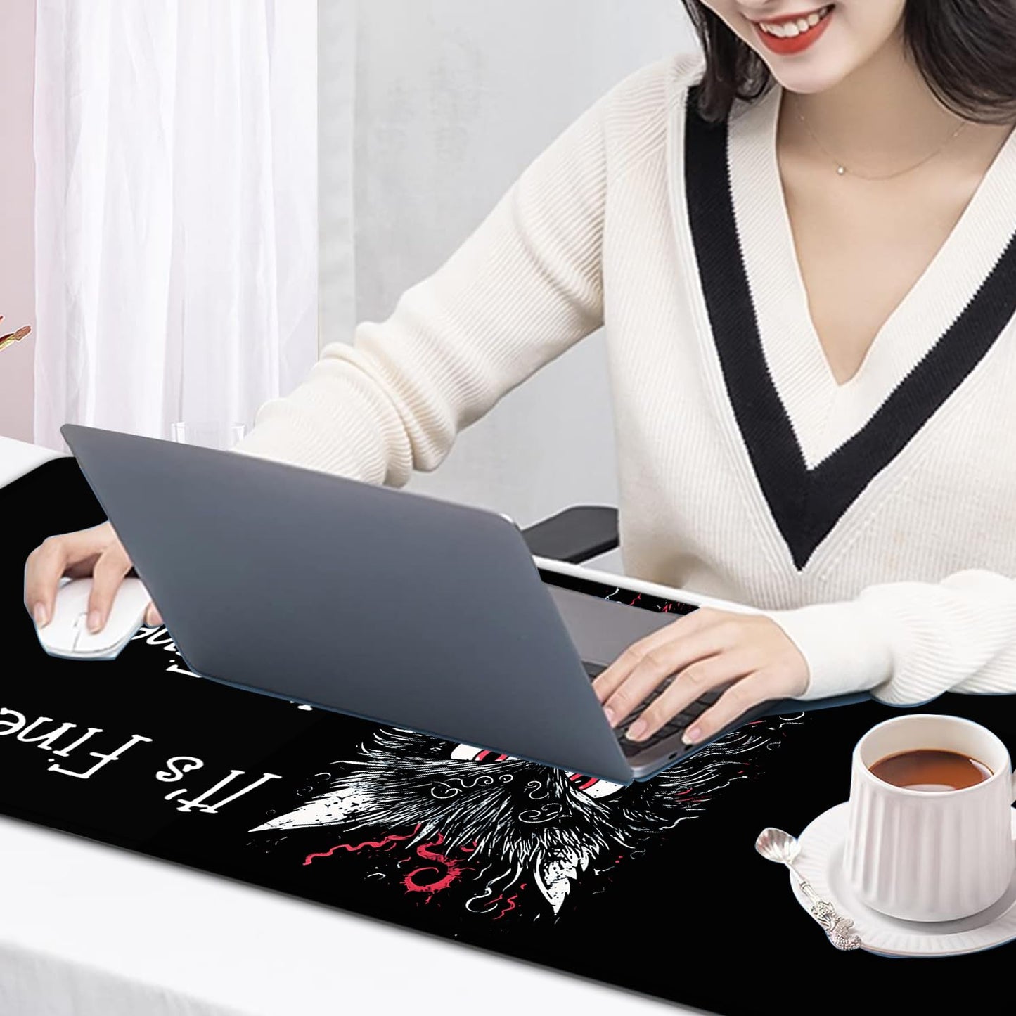 Large Mouse Pad, 31.5 x 11.8in Extended Gaming Mouse Pad with Stitched Edges, XXL Mousepad