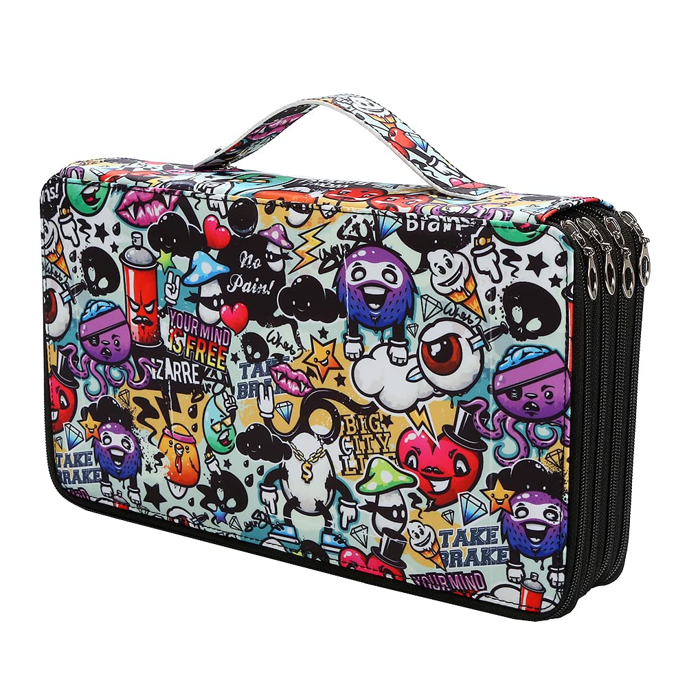 Lbxgap 300 Slots Colored Pencil Case Organizer, 4 Layer Bag