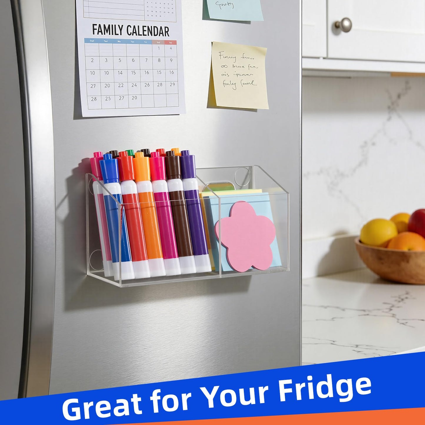 Simetufy Large Magnetic Dry Erase Marker Holder, Magnetic Pen Holder