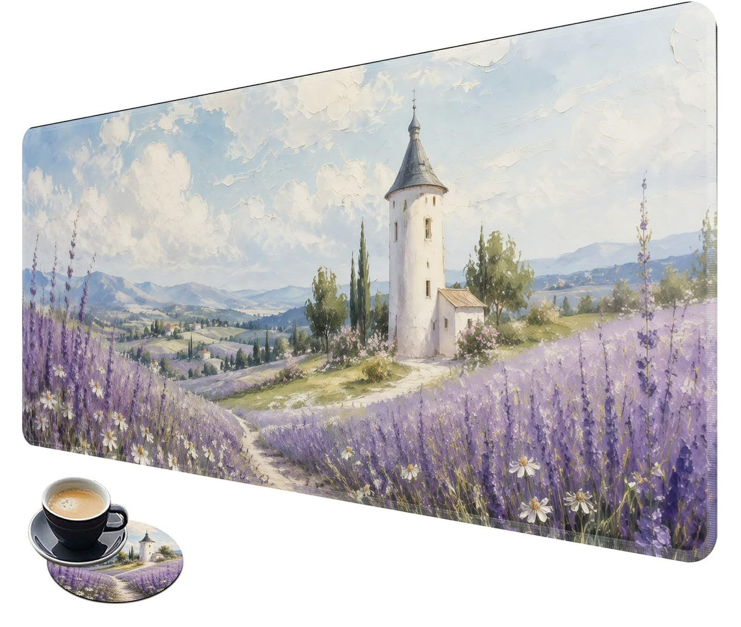 Desk Mat Large Gaming Mouse Pad + Coaster