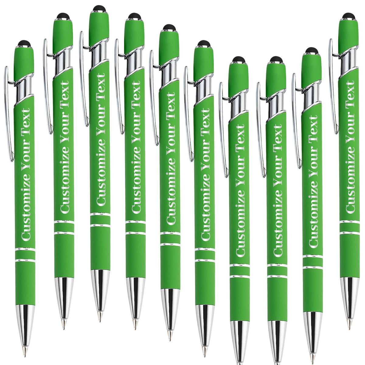 Fadace Up to 500 Pcs Personalized Pens Bulk Custom Customized Pen with Stylus Free Engraving