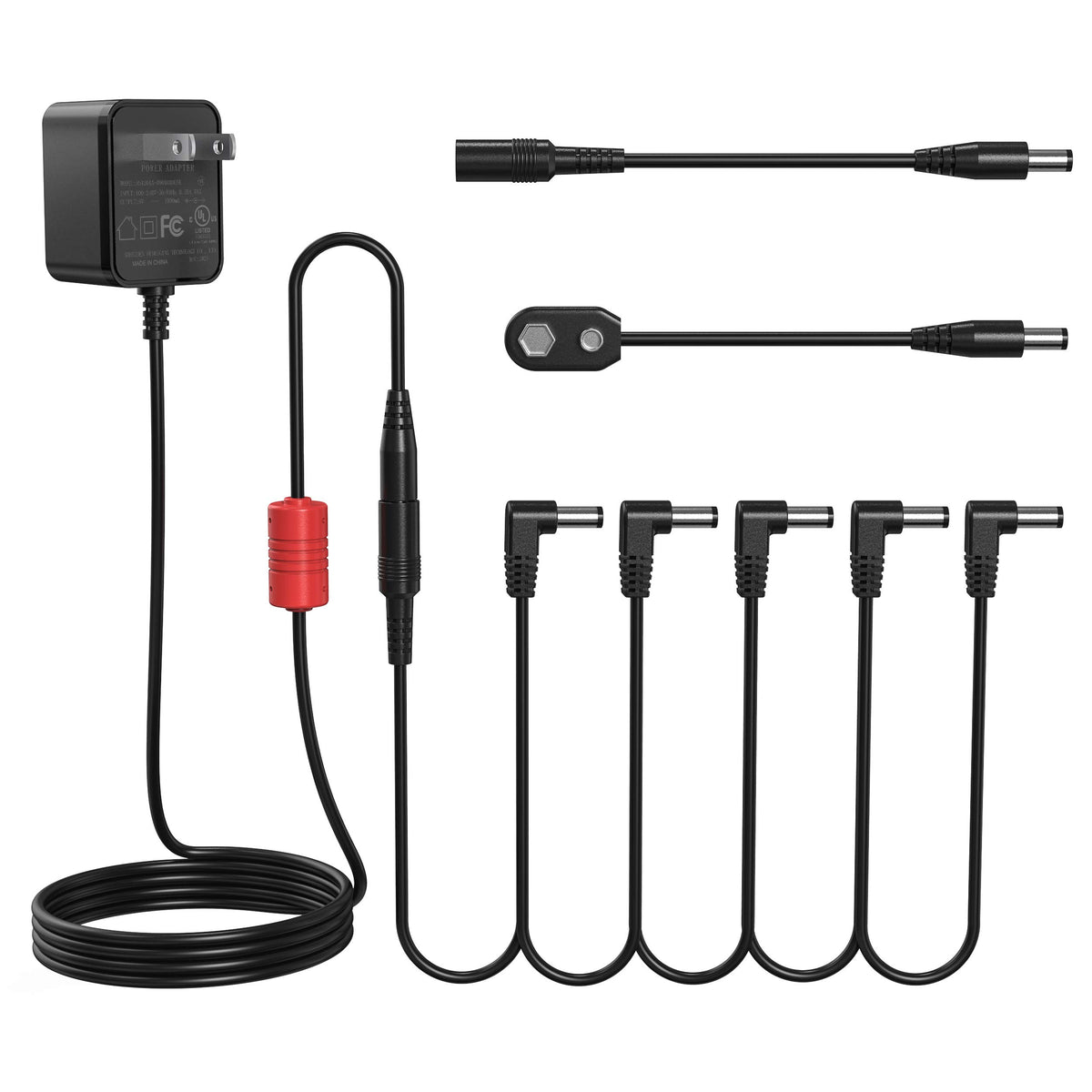 Donner DPA-100 9V DC 1A Power Supply Adapter for Keyboards & Guitar Pedals