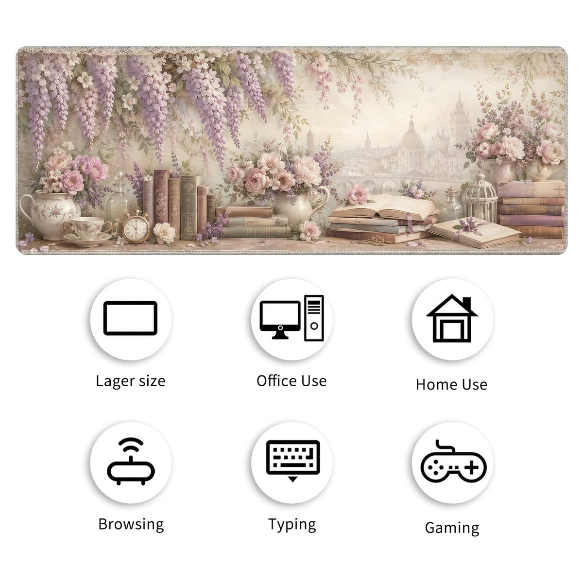 Desk Mat Large Gaming Mouse Pad + Coaster