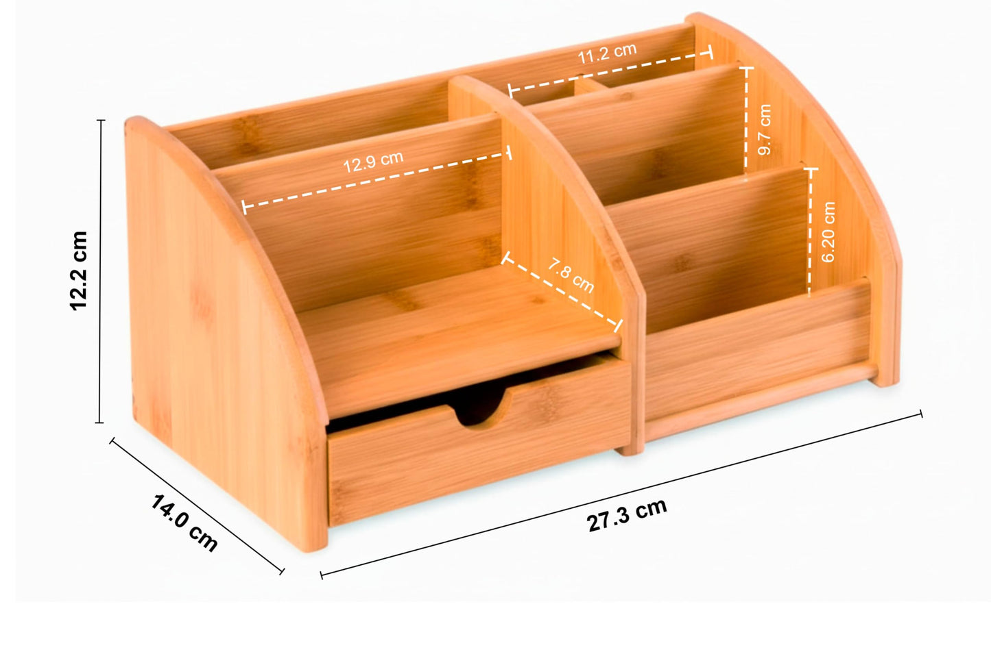 OSCO Bamboo Desk Organiser