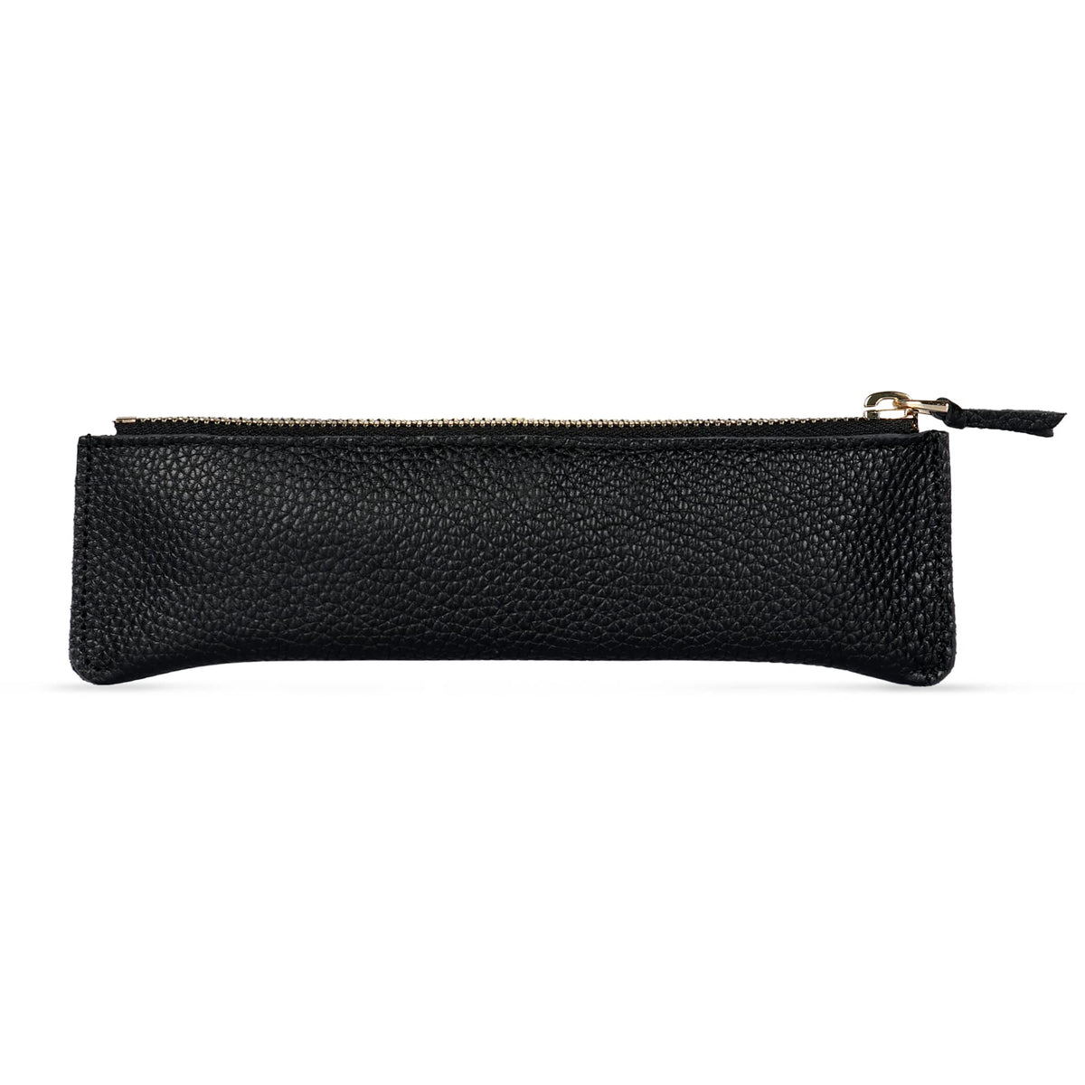 Londo Zippered Genuine Cowhide Leather Pen & Pencil Case — Slim Fountain Pen Holder, Pencil Pouch