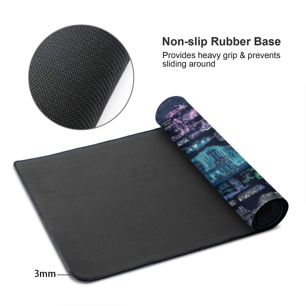hununtk Mouse Pad Large Gaming Mouse Pad Mat Extended Size Mousepad for Computer Desktop PC Laptop
