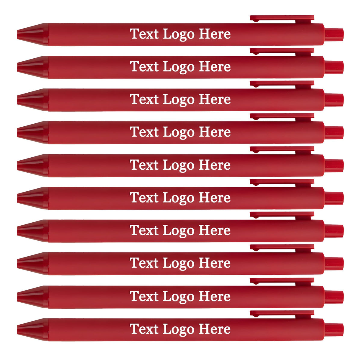 HEYZARDA Personalized Pens with Name Bulk 100-1000 Pcs, Red