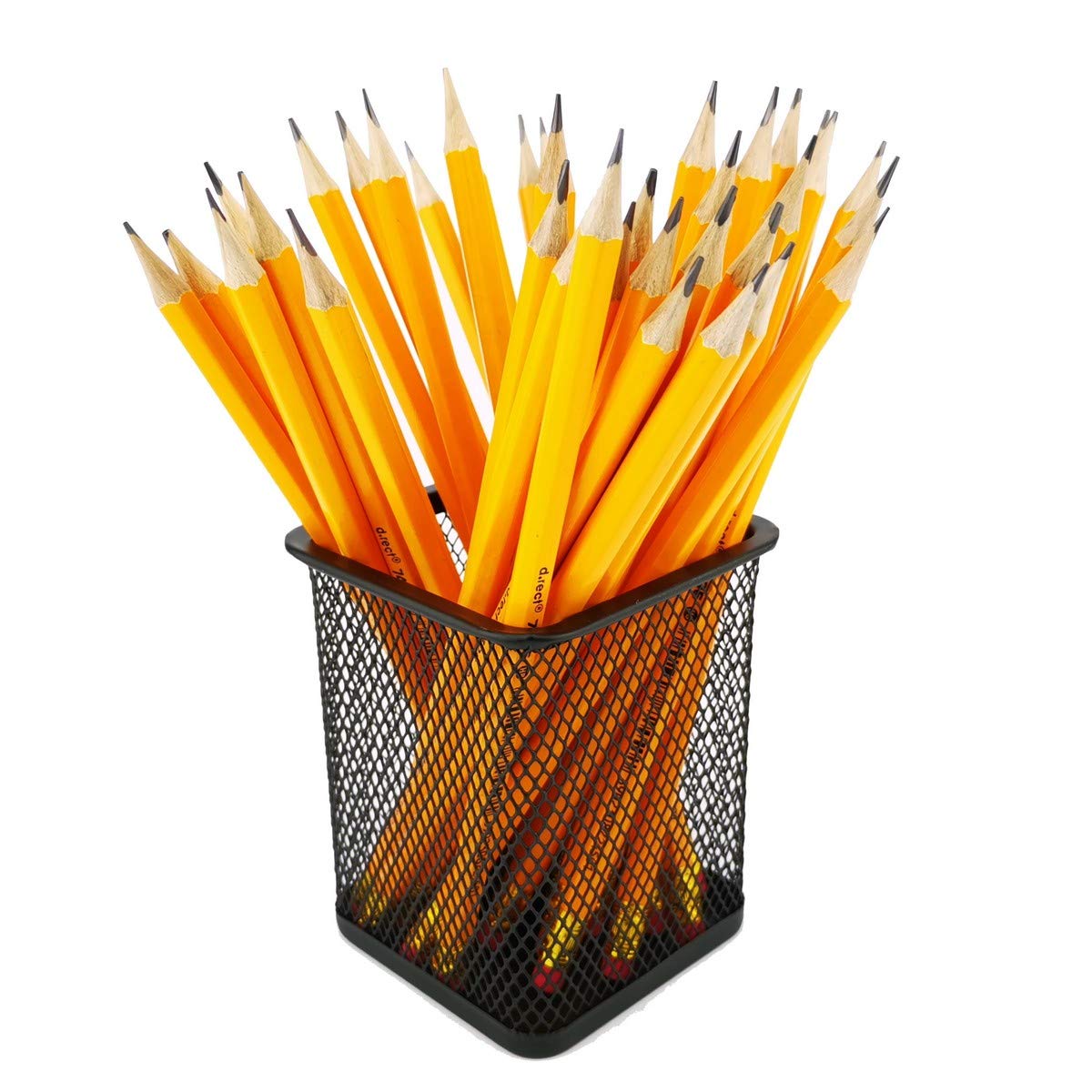 D.RECT Metal Square Pen Holder | Pen Holder Cube Made of Wire Metal | Mesh Multifunctional Cup for