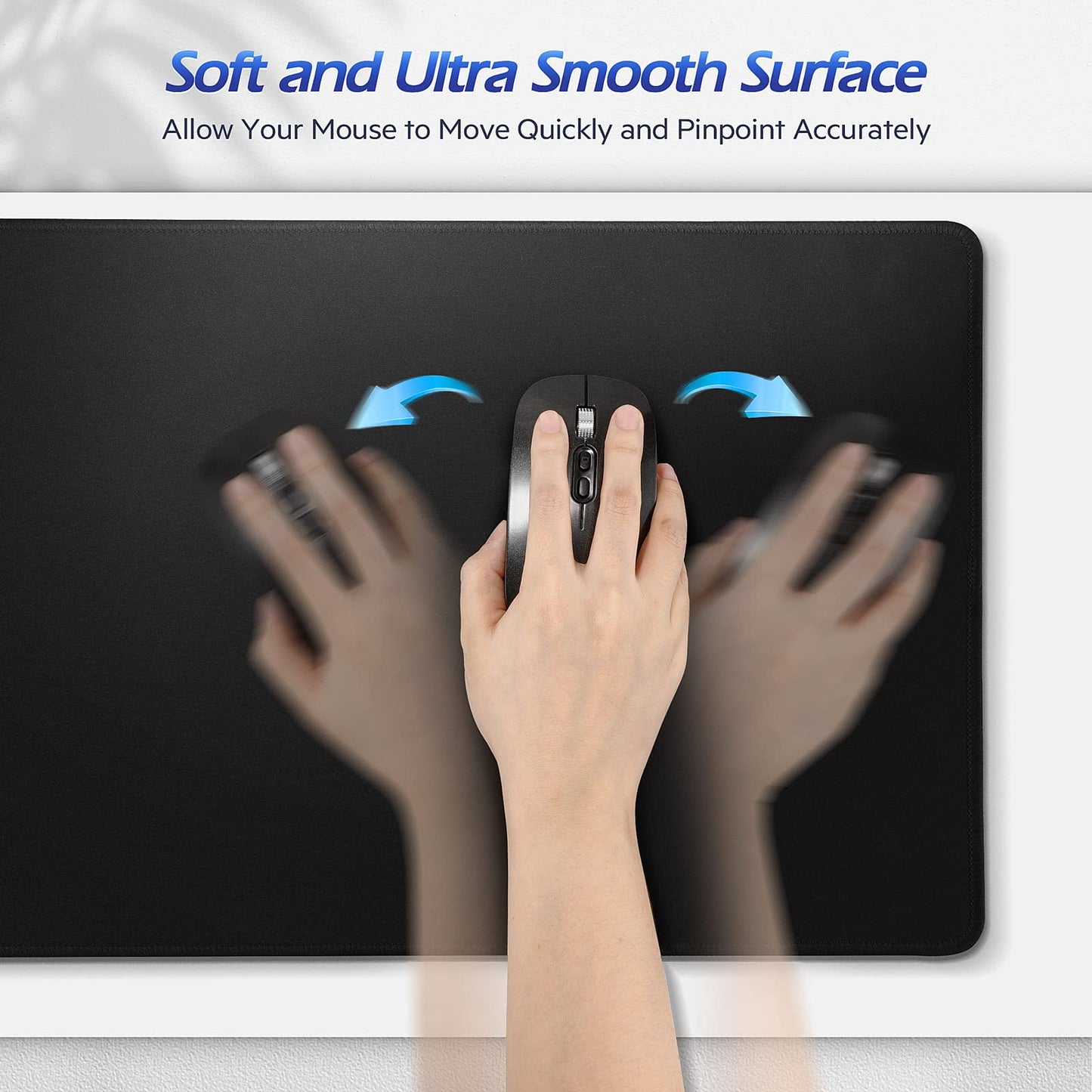Gimars 4 in 1 Mouse Pad and Keyboard Wrist Rest Set, Large Mouse Pad with Memory Foam Wrist Support