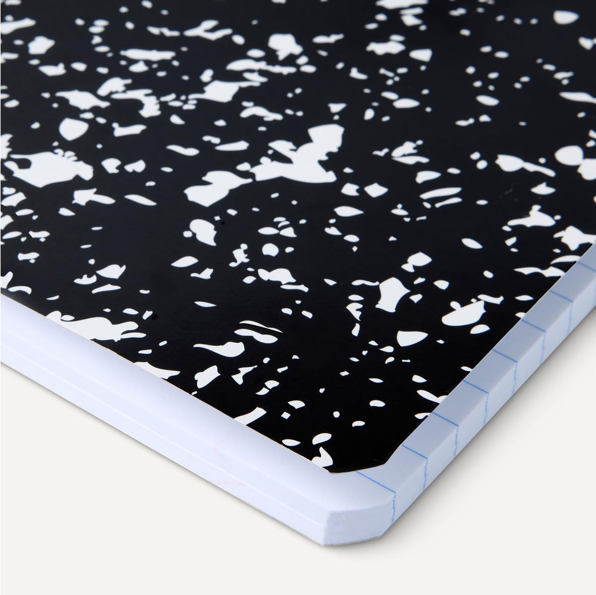 Amazon Basics Composition Notebook, Wide Ruled, 100 Sheets, 9.75" x 7.5", Marble Black, Sturdy