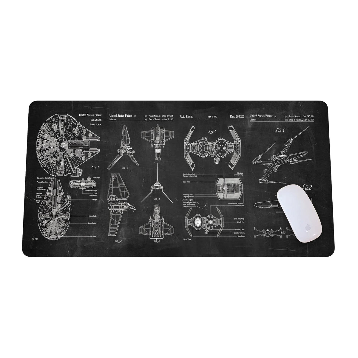 Spaceship Space Mouse mat, Sci-fi Control Console Display Desk Mat, Large Mouse pad for Desk, Gamer