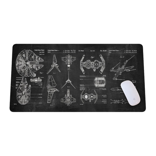 Spaceship Space Mouse mat, Sci-fi Control Console Display Desk Mat, Large Mouse pad for Desk, Gamer