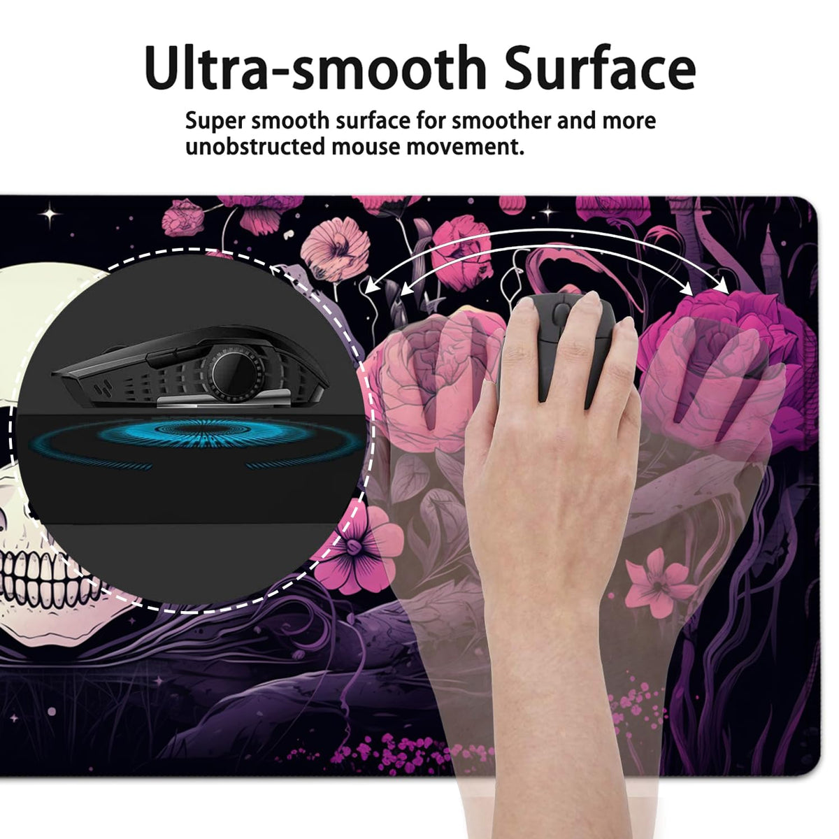 Large Mouse Pad, 31.5 x 11.8in Extended Gaming Mouse Pad with Stitched Edges, XXL Mousepad