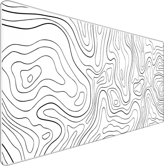 Large Mouse Pad Big Desk Mat Large Office Desk Pad, Black Line