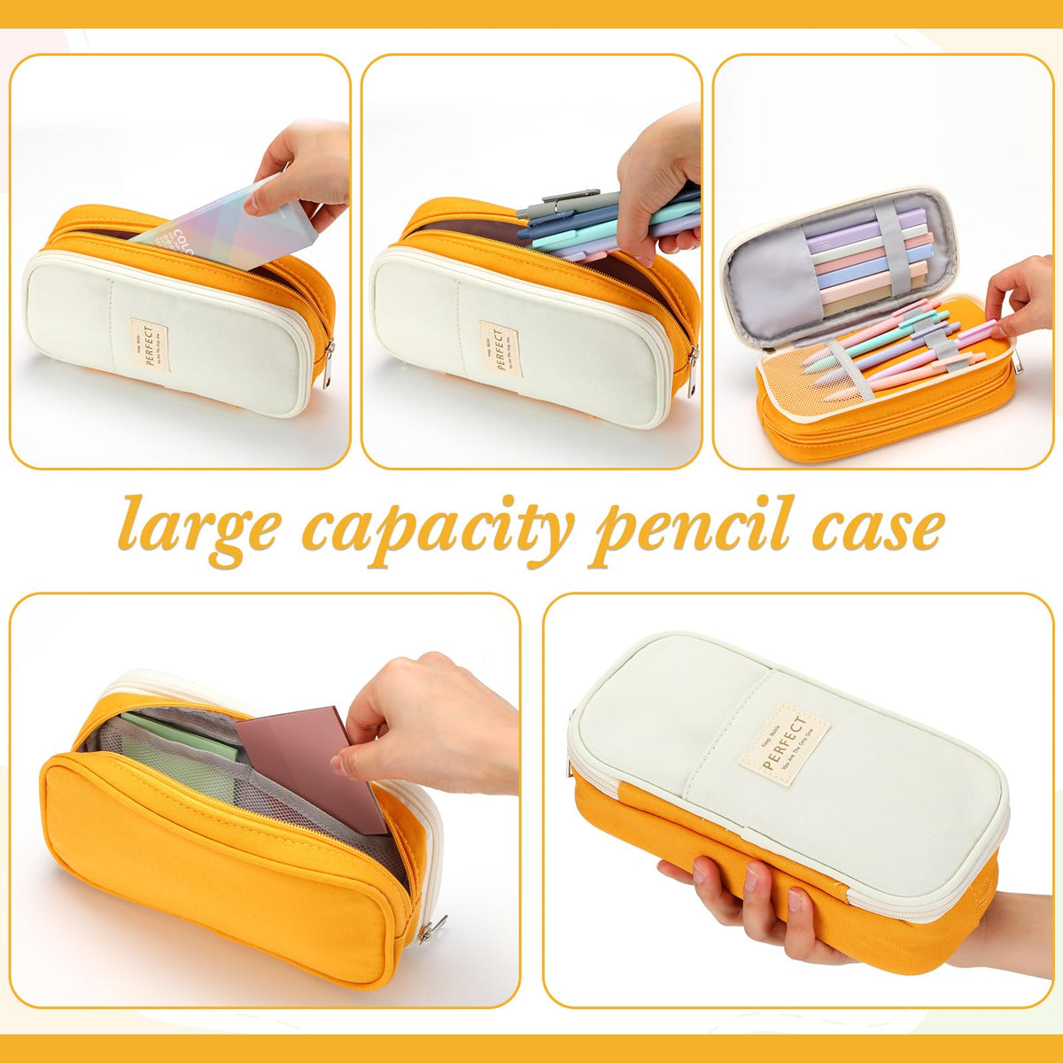 Lincia 30 Pcs Aesthetic School Supplies for Stationary Essentials, Yellow
