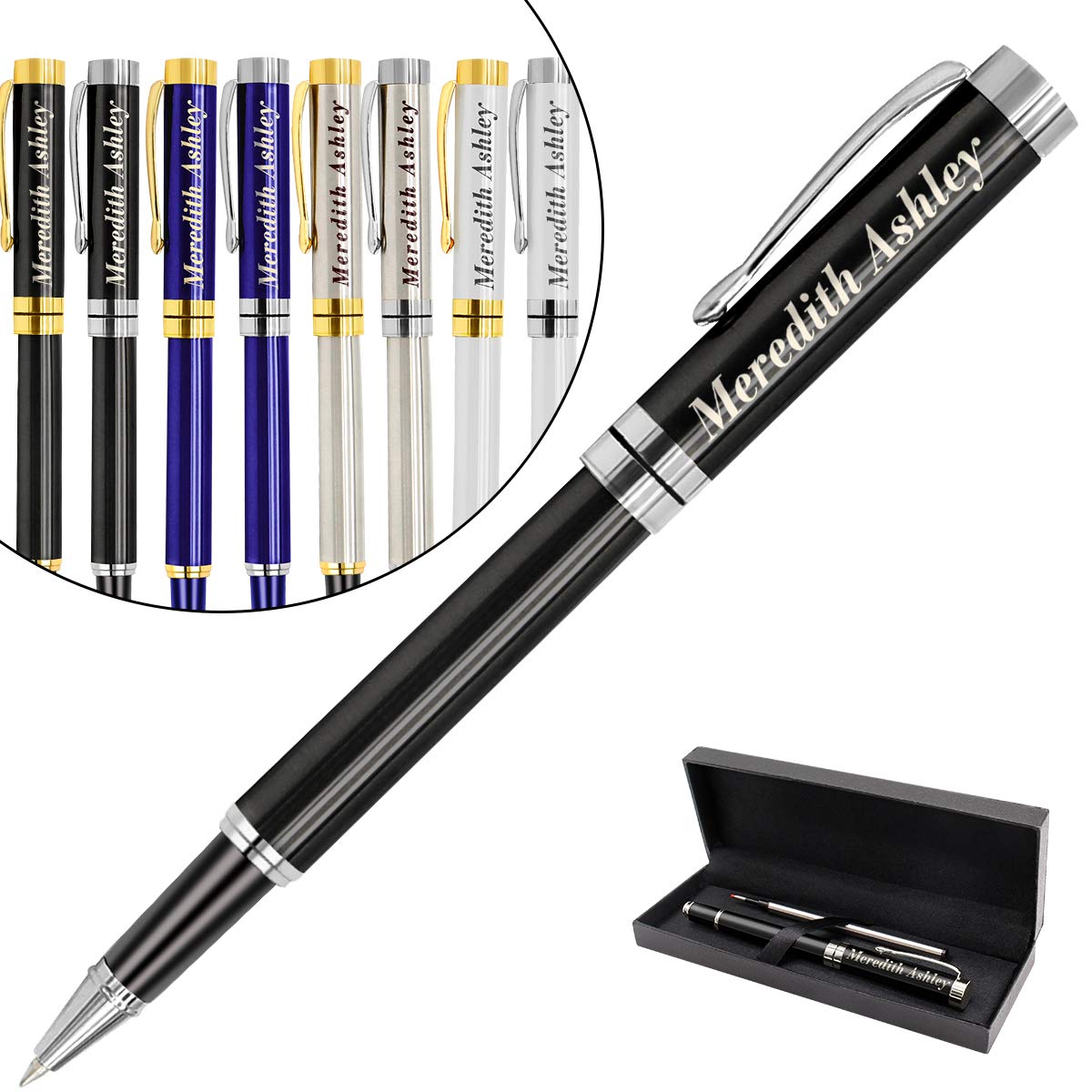 Aolun Personalized Pens,Custom Engraved Pen with Your Name Or Message,Refillable Medium