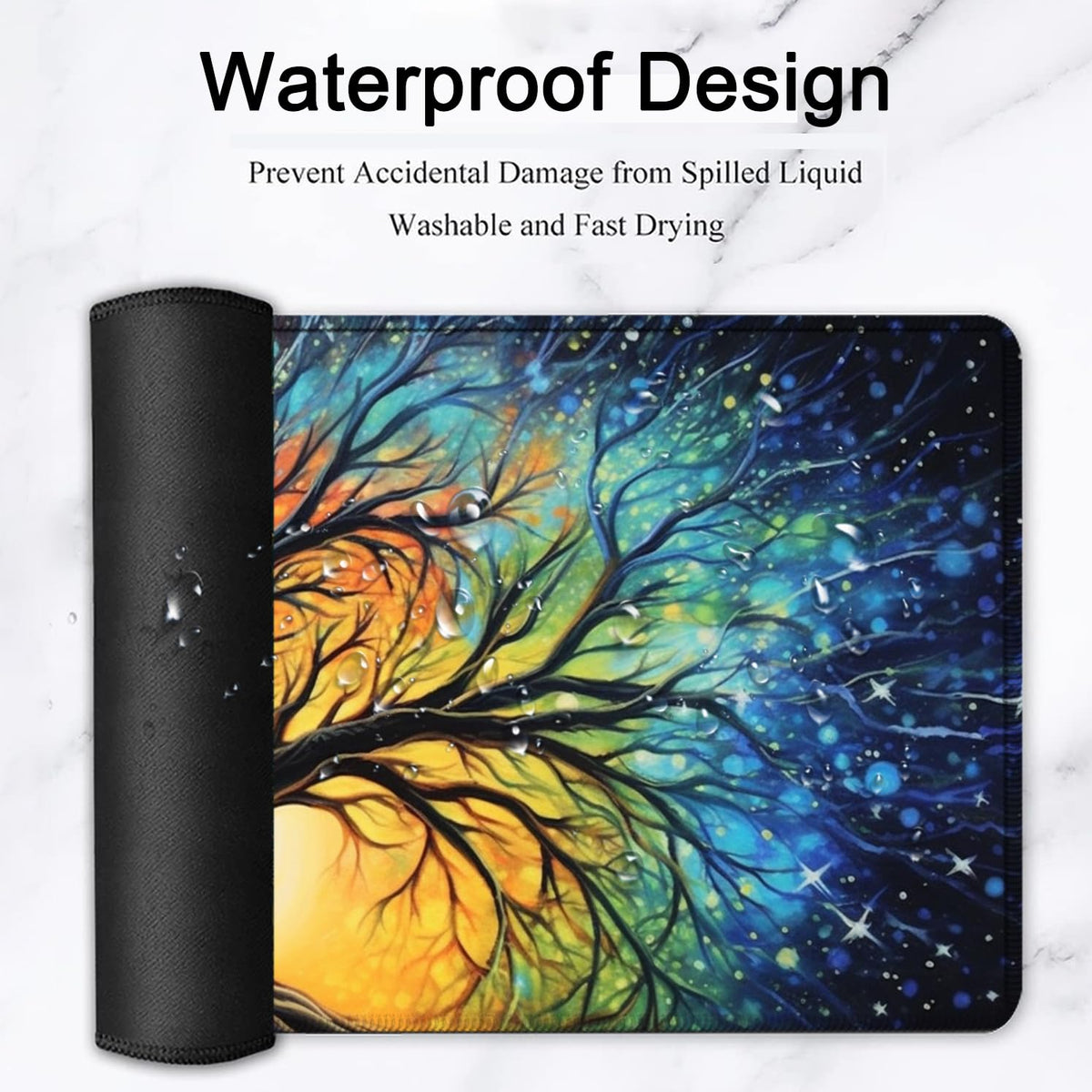 Large Mouse Pad, 31.5 x 11.8in Extended Gaming Mouse Pad with Stitched Edges, XXL Mousepad