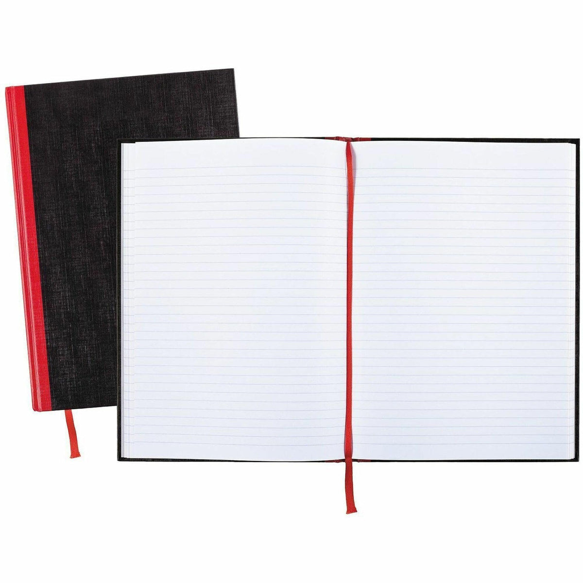 Black n' Red Notebook, Business Journal, 11-3/4" x 8-1/4", 96 Sheets, Ruled, Optik Paper