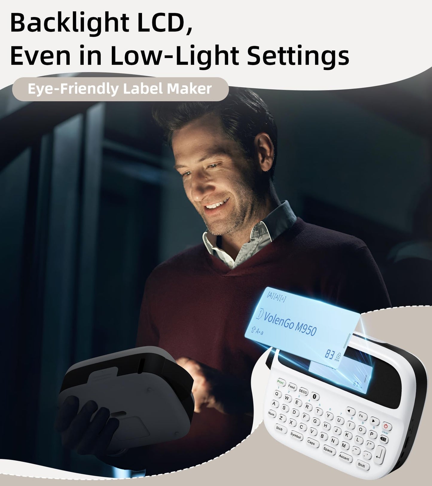 Label Maker Machine with Tapes, Rechargeable Label Maker Waterproof-Labels