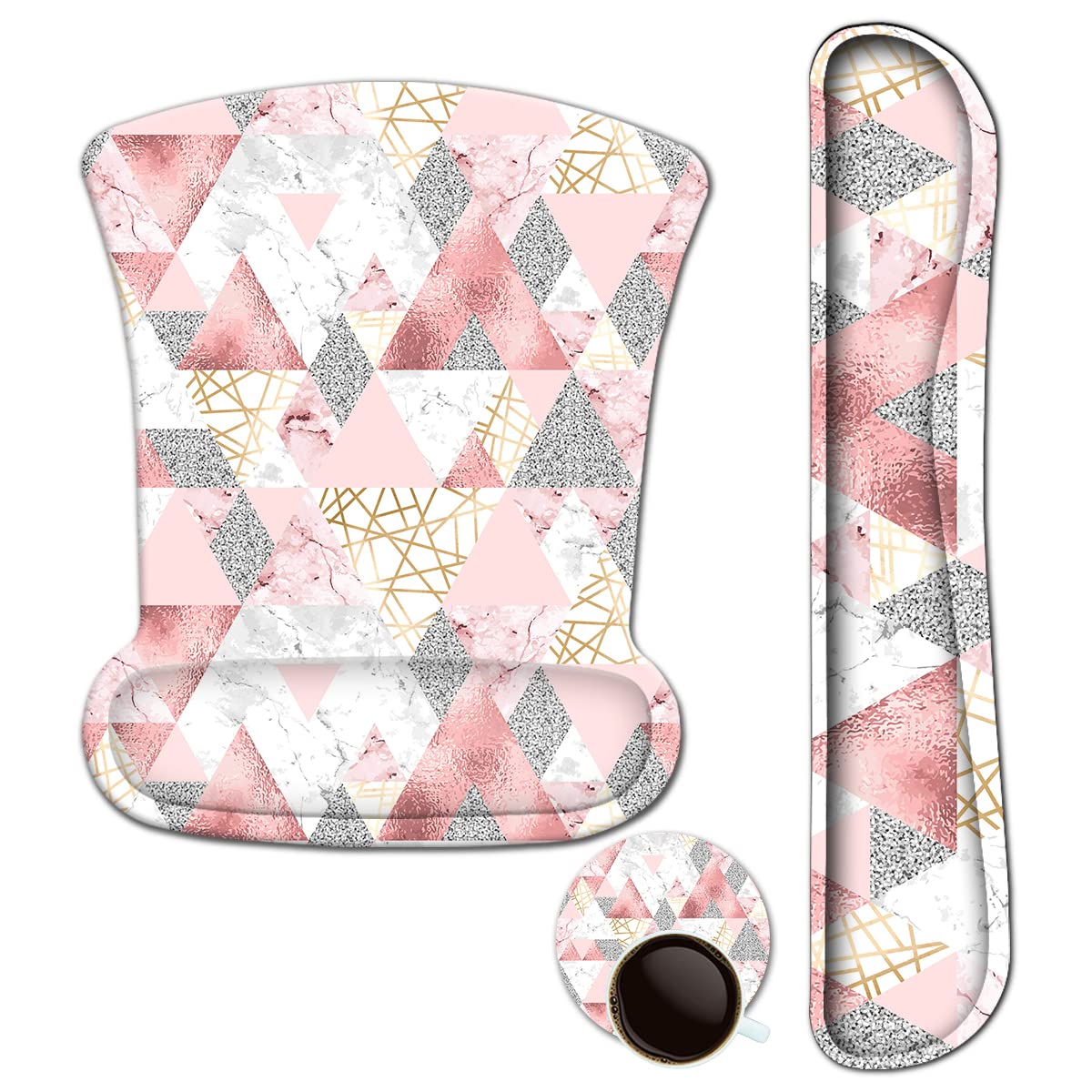 ArtSo Keyboard Wrist Rest and Mouse Pad with Wrist Support, Ergonomic Mouse Pad, Durable