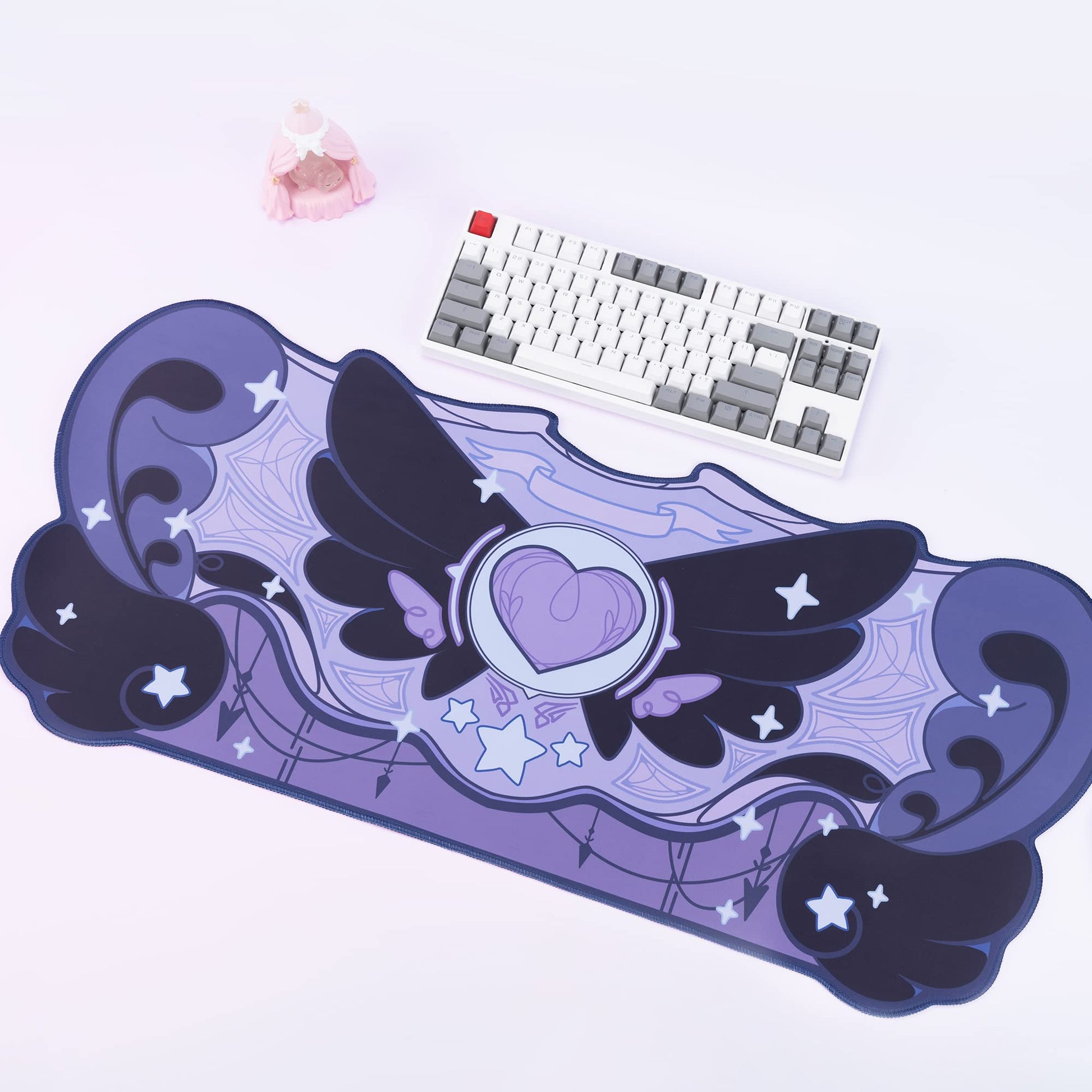 GeekShare Large Gaming Mouse Pad Dark Purple Non-Slip Rubber Back Mouse Pad Big Desk Mat for