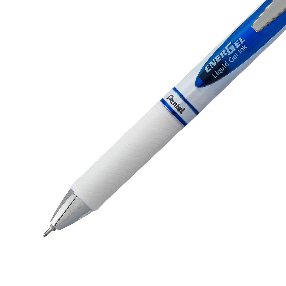 Pentel EnerGel Pearl RTX Retractable Liquid Gel Pen, (0.5mm), Fine Line, Needle Tip, Blue Ink, Box