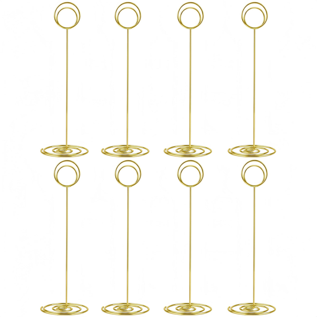 Radezon 20 Pack 8.75 inch Tall Table Number Holders Place Card Holder Table Picture Holder Wire