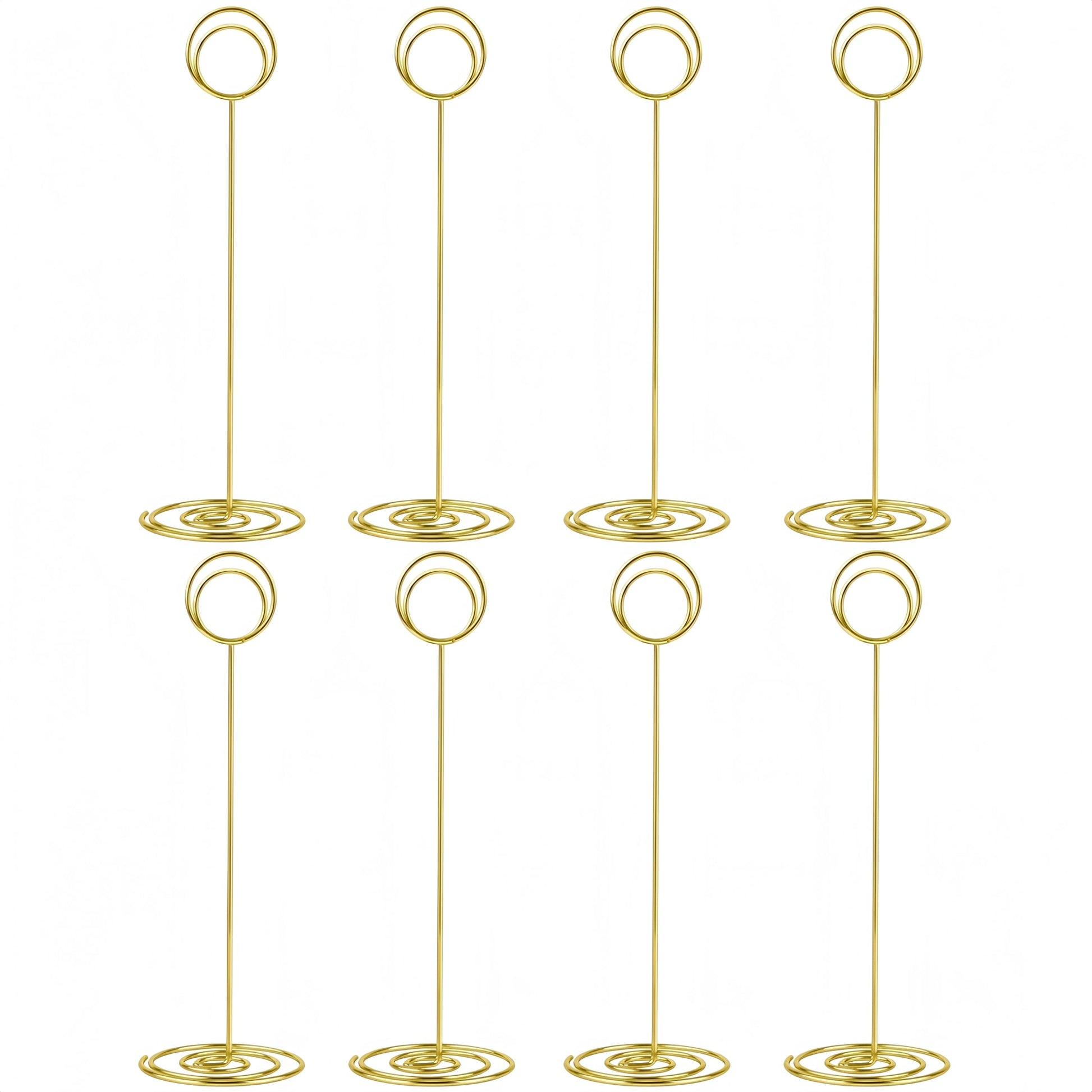 Radezon 20 Pack 8.75 inch Tall Table Number Holders Place Card Holder Table Picture Holder Wire