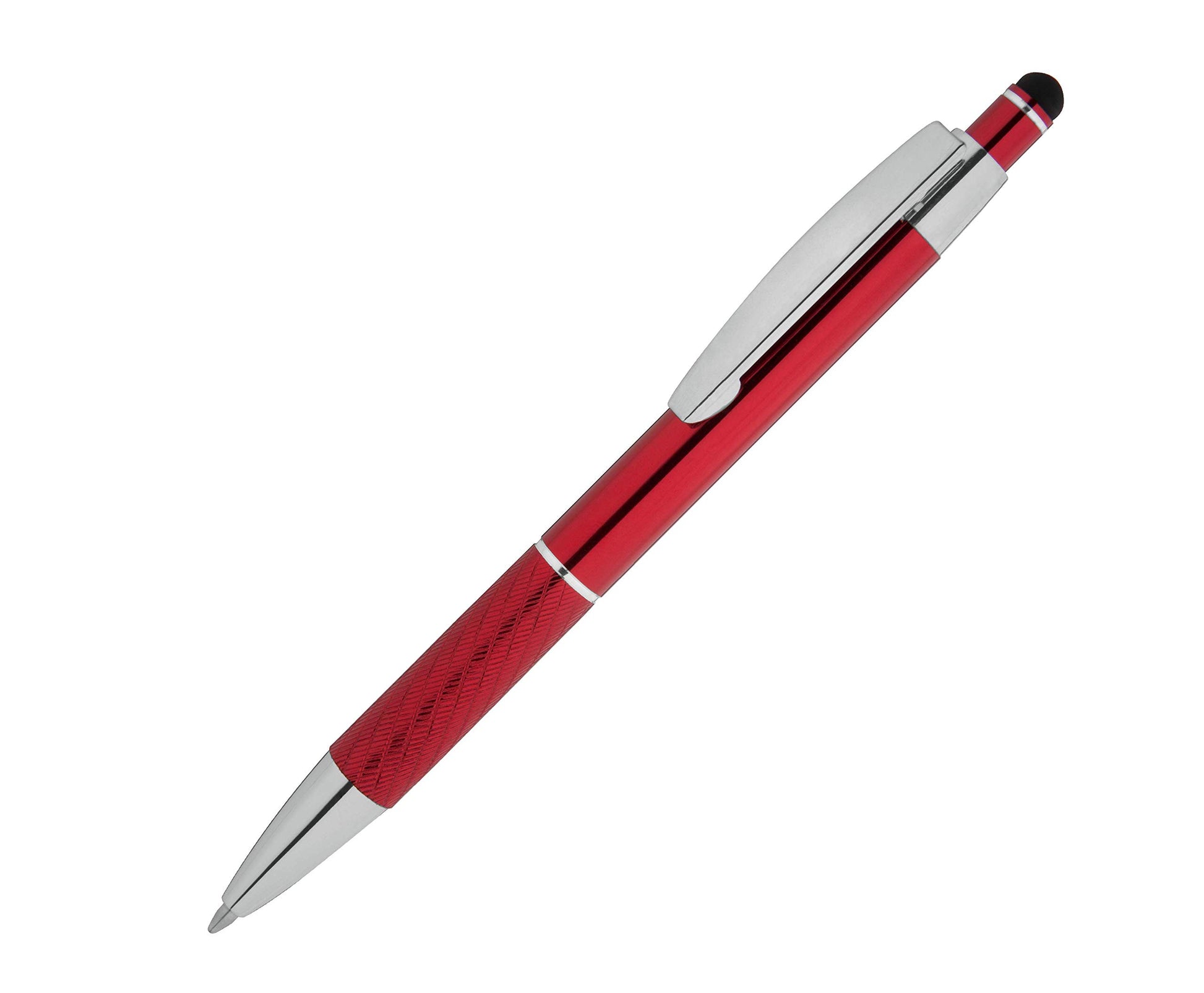 Customized Pens with Stylus - The Prestige Metal Pen - Custom Printed Name Pens with Black Ink