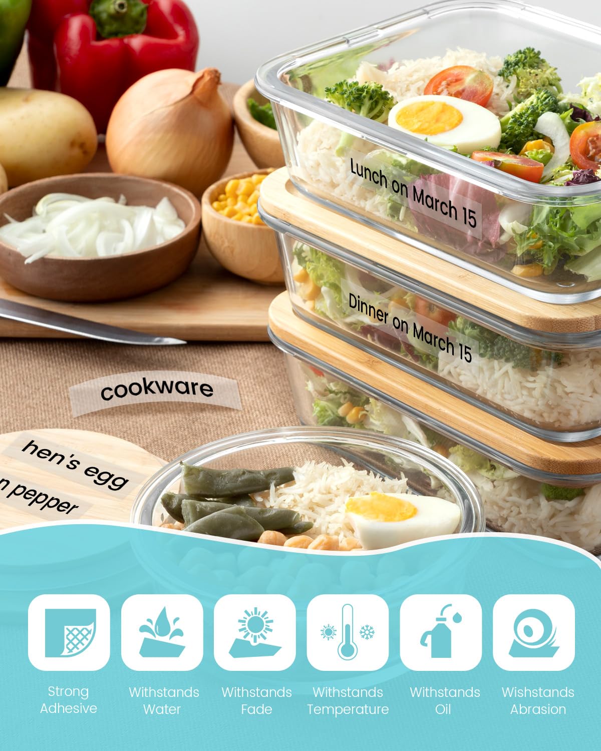 Clear Label Maker Tape for PT-D220 D210 D200 1180 1750 2040 1890 1280
