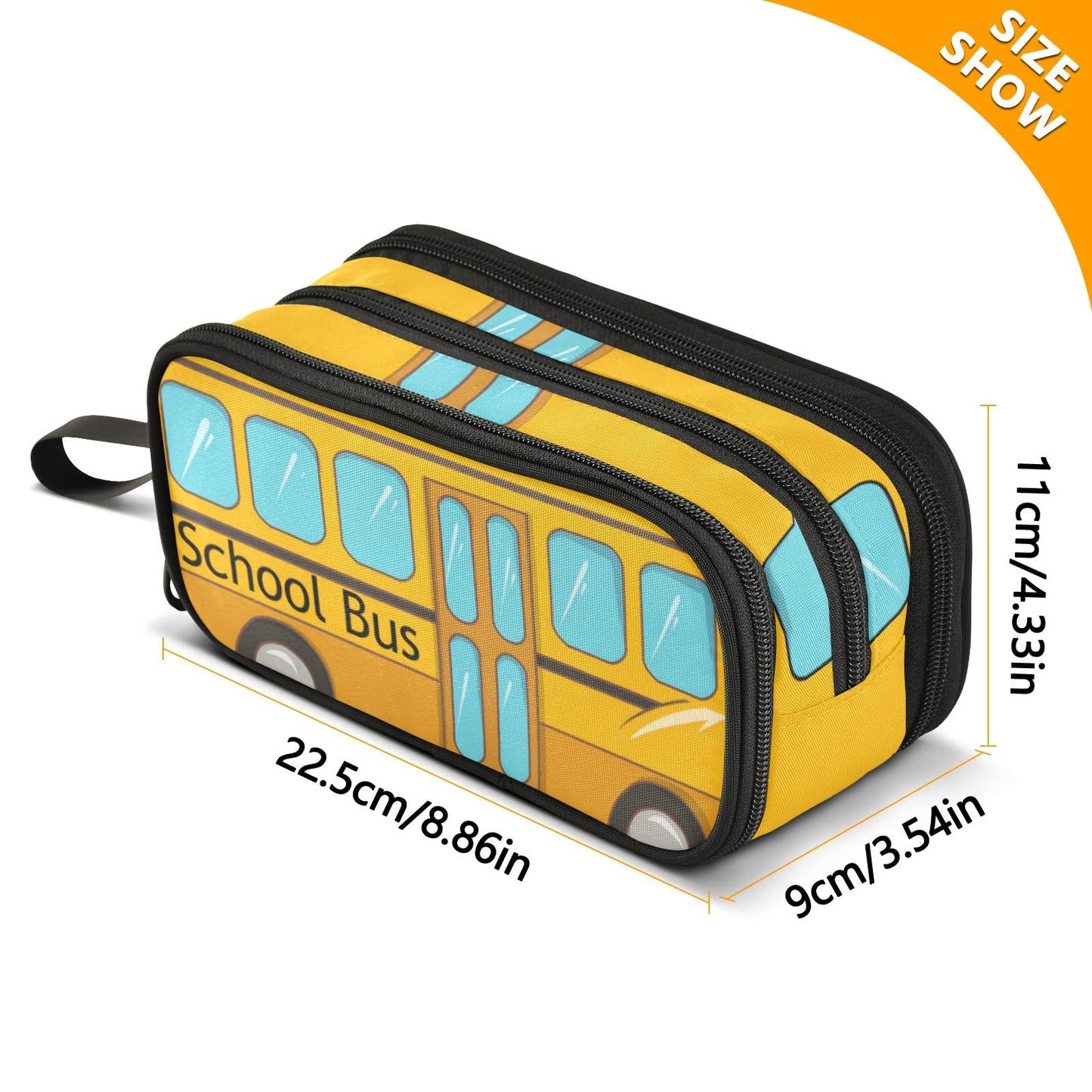 XUWU Bus Car Large Capacity Pencil Case Pencil Pouch Pen Box