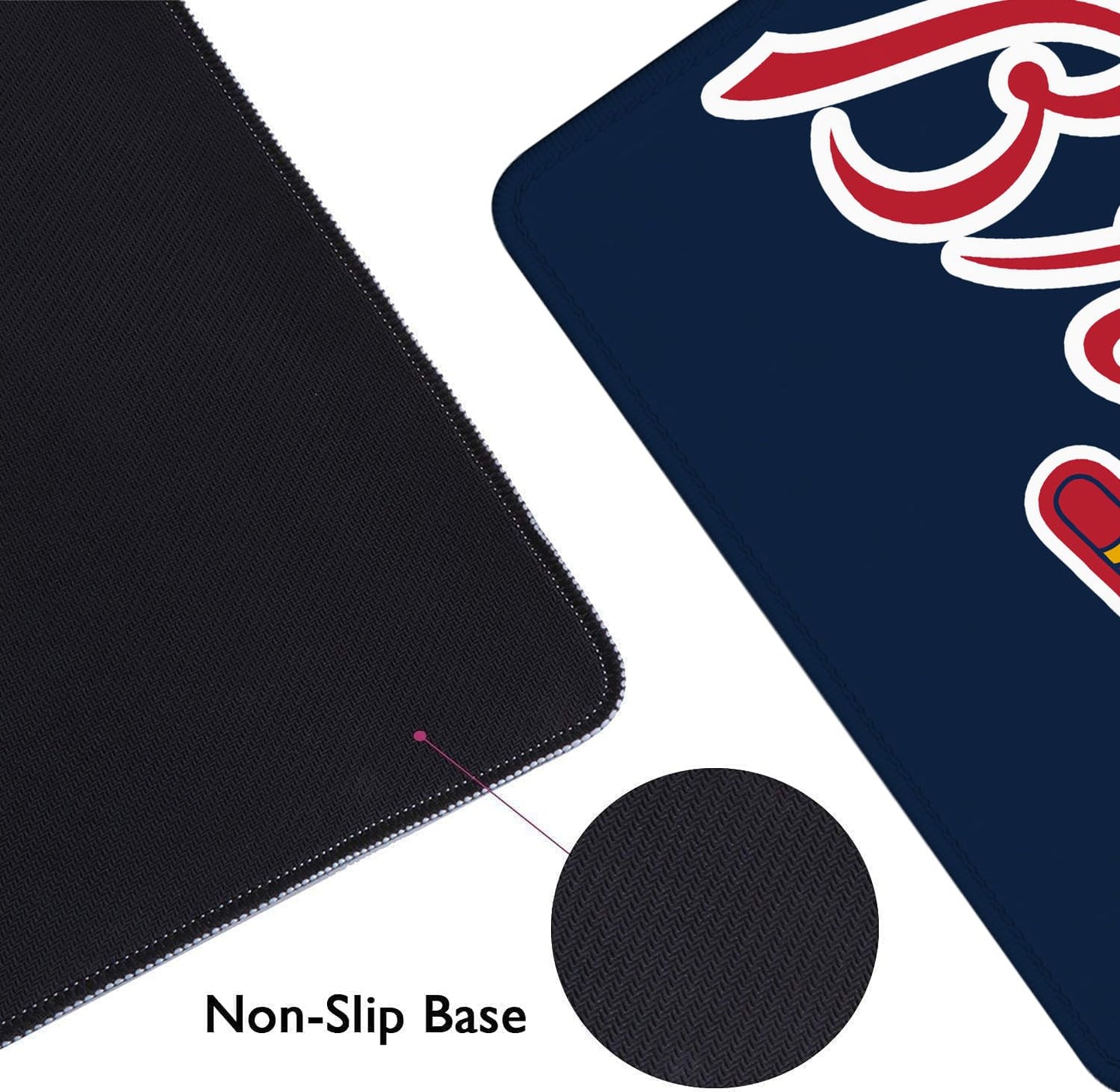 Baseball Mouse Pad Extended Large Gaming Desk Pad 31.5 x 11.8 Inch, XL Mousepad Topographic Mouse