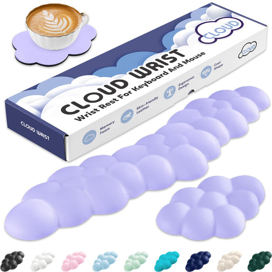 Sushret Cloud Wrist Rest for Keyboard and Mouse, Cloud Keyboard Wrist Rest