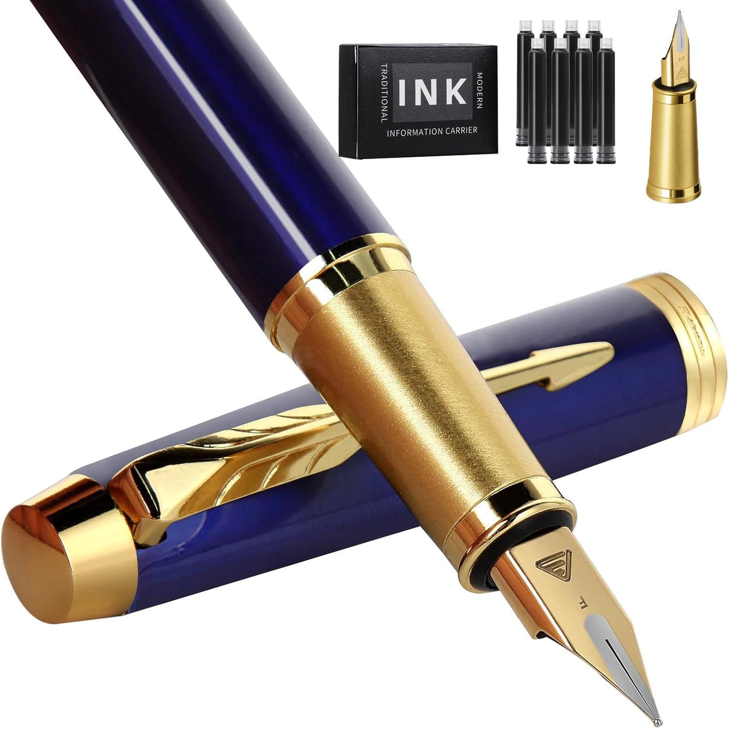 Zalantan Fountain Pen,luxury pens,Fine point smooth writing pens for journaling fancy pens with