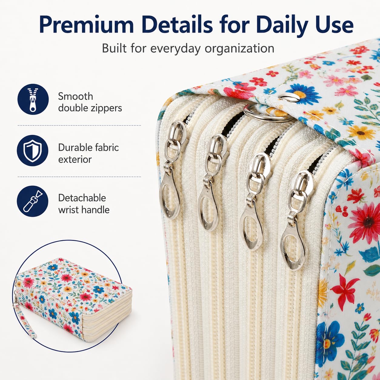 Lbxgap 216 Slots Colored Pencil Case Organizer, 4 Layer Bag