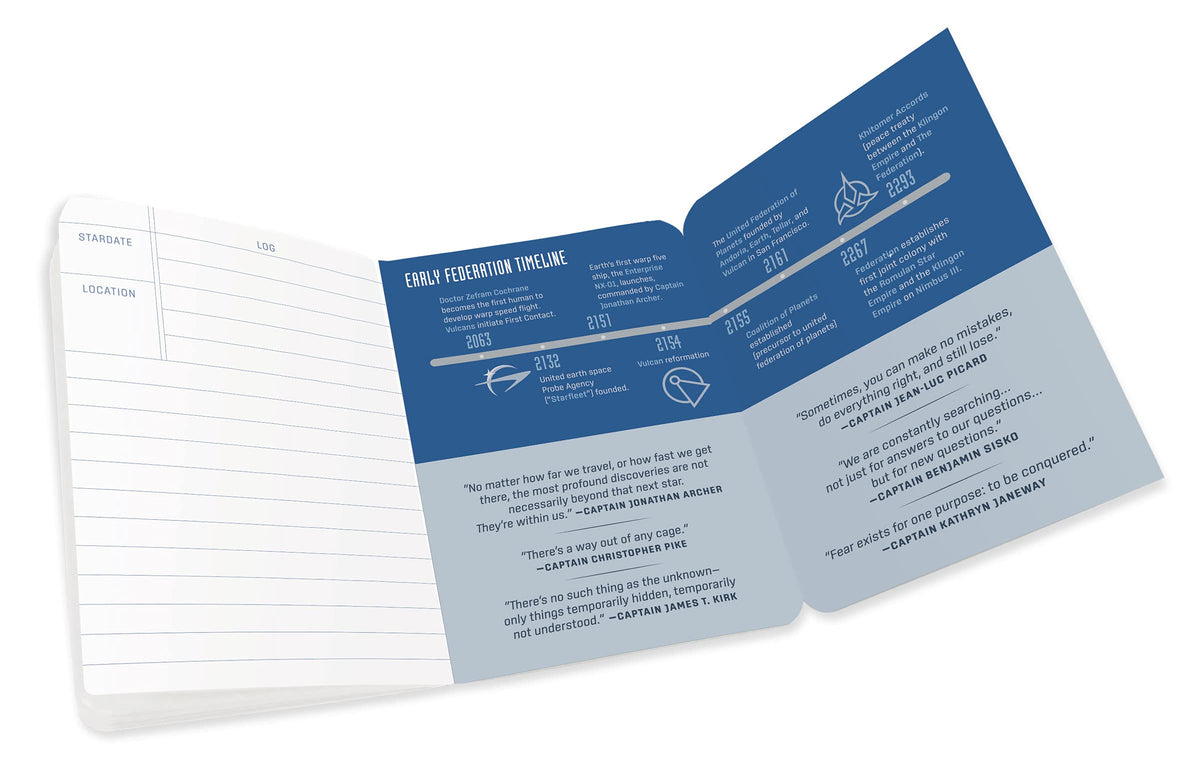 The Unemployed Philosophers Guild Star Trek Captain's Log Notebook, 5" x 7"