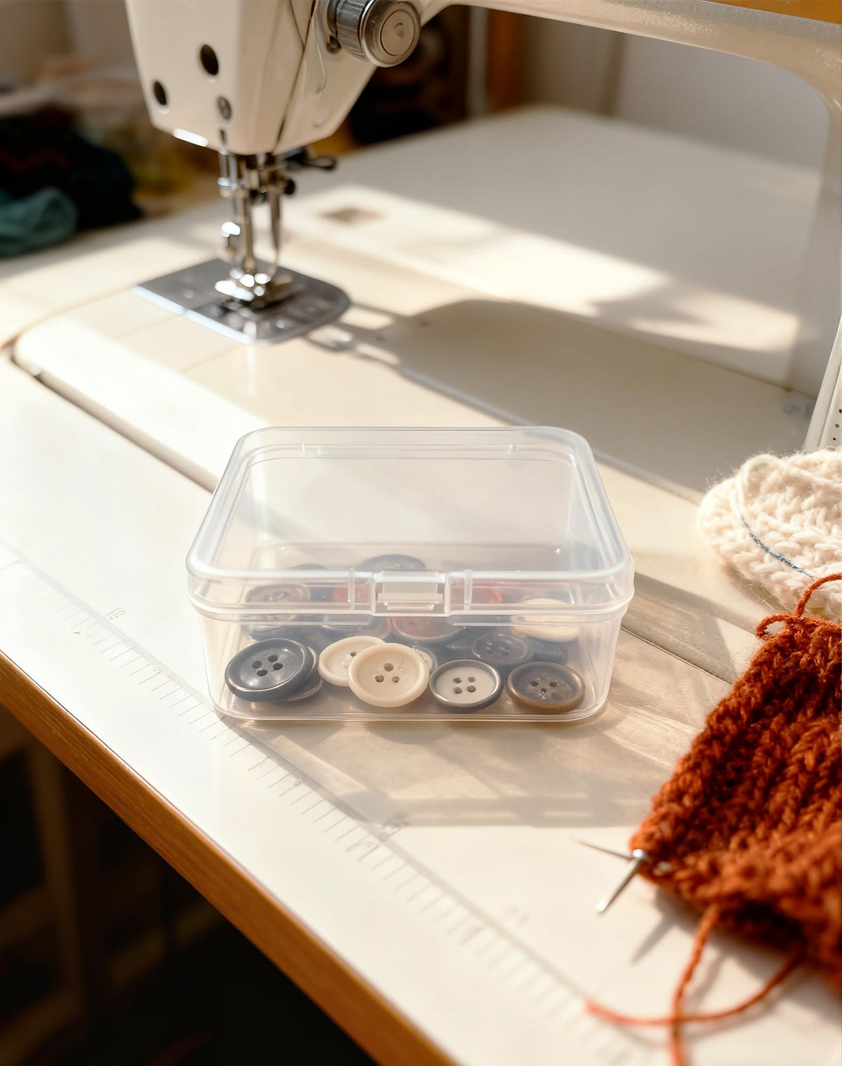 LJY 18 Clear Plastic Boxes, 3.7 x 3.7 x 1.4 in for Small Parts