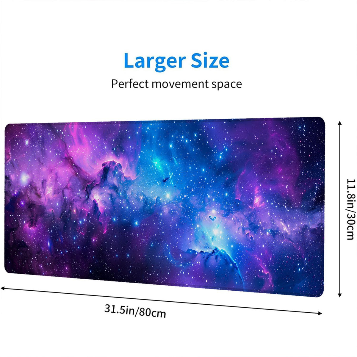 Purple Galaxy Desk Mat Space Nebula Universe XL Mouse Pad Large Mousepad Extended Laptop Keyboard